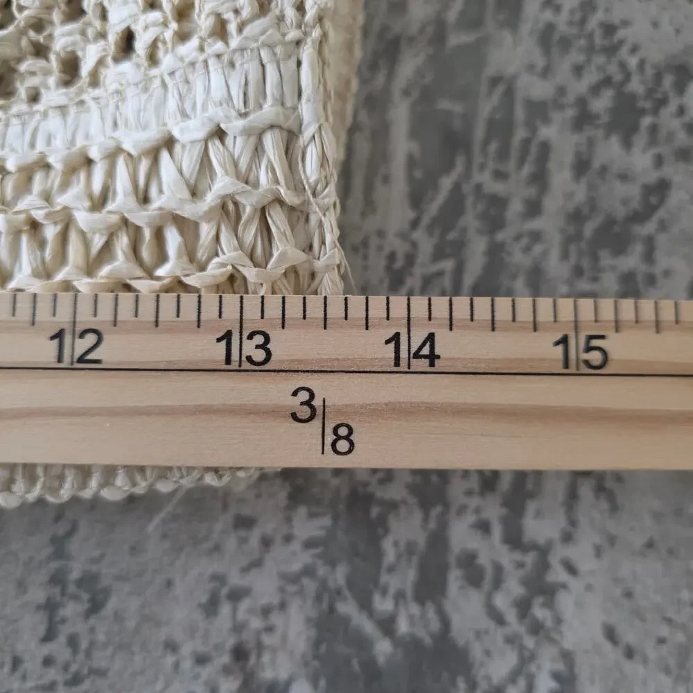 Universal Thread Crochet Straw Tote Bag NWOT